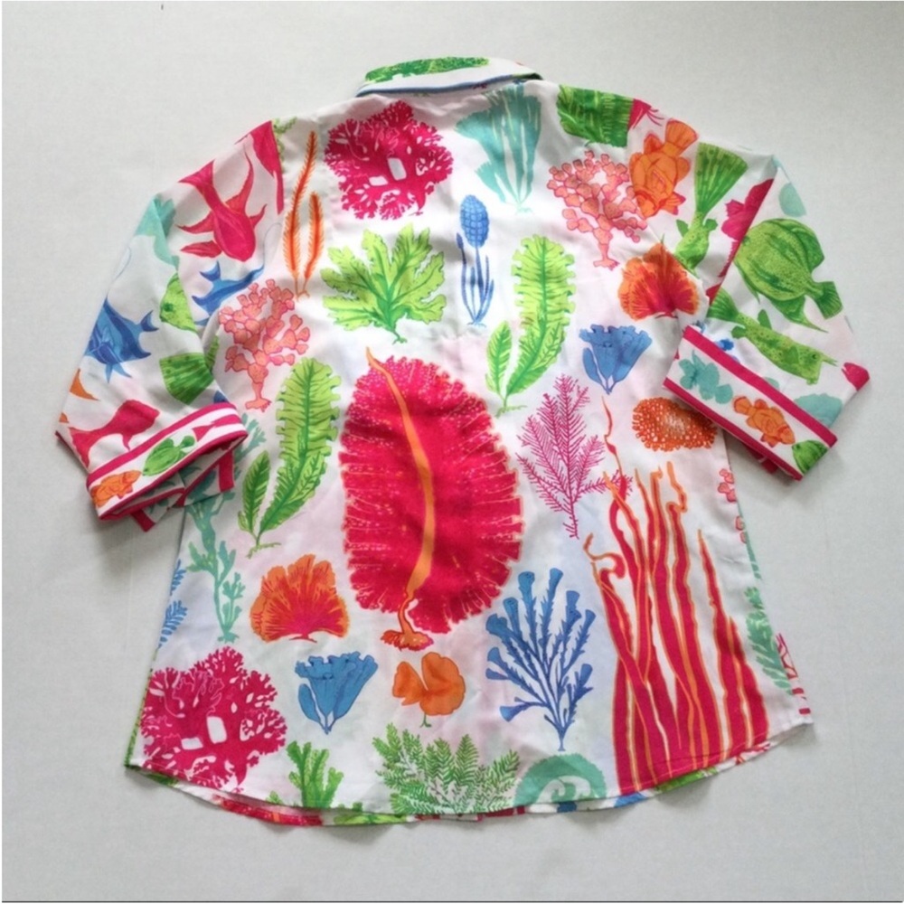 Gretchen Scott Button Down Medium - image 2